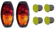 Lanterna Canoinha Carretinha Bicolor C/ Lâmpada LED 2 Un