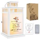 Lanterna comemorativa WOODEXPE Sympathy Gift com LED cintilante