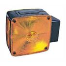 Lanterna Compativel MB Cara Preto Ld Lente Gf041 Amarelo Direcional Medidas C117 X A127 X P75