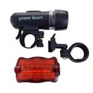 Lânterna de Bicicleta Kit 2 Peças com Suporte