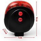 Lanterna de bike traseira luz led e laser tail ligh a prova d agua com presilha para fixacao