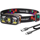 Lanterna De Cabeça Gold Sports Boruit 400LM XPE Led com Sensor de Movimento
