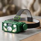 Lanterna de Cabeça LED 500lm Recarregável USB 4 Modos Luz Forte à Prova DÁgua para Camping Corrida Trabalho