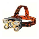 Lanterna De Cabeça Led Longo Alcance Recarregável Usb Camping Dourado Lanterna De Cabeça Led Longo Alcance Recarregável Usb Camping Dourado