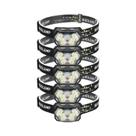 Lanterna De Cabeça LED Recarregável Com Sensor USB, Potente, Com Bateria Integrada Para Camping E