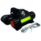 Lanterna de Cabeça Profissional Recarregável USB Led Removível com Imã Faixa Ajustável - LUATEK