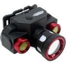 Lanterna De Cabeça Profissional Vermelho Recarregável 3 LEDs