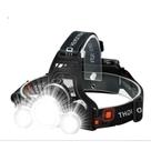 Lanterna De Cabeça Recarregável Com 3 Leds Lanterna De Cabeça Recarregável Com 3 Leds