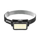 Lanterna De Cabeça Recarregável Com 32 LEDs, 5 Modos Ajustáveis, Portátil Para Pesca Noturna,