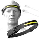 Lanterna De Cabeça Sensor Movimento Detecta Presença Led COB XPE Multiuso Ciclismo Pesca Alta Luminosidade Acampamento Atividades Noturna Acende Ambie