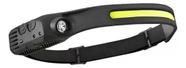 Lanterna De Cabeça Testa Led Recarregável USB Potente Sensor Pesca Acampamento Bike Corrida Trilha