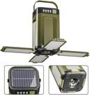 Lanterna De Camping Dobrável De 4 Folhas Com Grande Capacidade E Recarga Solar, Luz De Emergência