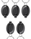 Lanterna de chaveiro LED Uniclife, pacote com 5, 12 lúmens, preta
