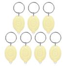 Lanterna de chaveiro Uaimvie 7 peças LED portátil amarela