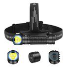 Lanterna de farol recarregável OLIGHT Perun 3, farol LED de 3000 lúmens com luz vermelha, farol impermeável com faixa de cabeça para acampar ao ar livre, caminhar e trabalhar (preta)
