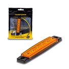 Lanterna de led lateral sinalizacao de carretinha ambar 6 leds 12v 24v tarponn