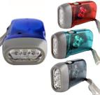 Lanterna de manivela Guyuyii, pacote com 4 luzes brancas de LED