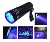 Lanterna de Metal uv Luz Nota Falsa Ultravioleta Seca Unhas Gel
