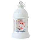 Lanterna de Natal LED Decoração Papai Noel e Boneco de Neve