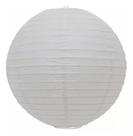 Lanterna De Papel Branca Com Bateria 30 Cm - Regina