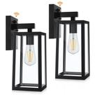 Lanterna de parede externa SHINE HAI Dusk to Dawn 17x17x34cm 120V