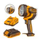 Lanterna De Trabalho Ingco 20V CWLI208819 2500 Lumens 3 Intensidades Com Cabeça Giratória