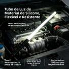 Lanterna De Trabalho LED Flexível Recarregável Em Silicone Com 3 Modos, Lâmpada De Inspeção Portátil