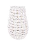 LANTERNA DECORATIVA EM FIBRA BRANCO 29 cm