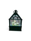 Lanterna Decorativa LED com Glitter Verde Florarte - 13,4cm Lanterna Decorativa LED com Glitter Verde Florarte - 13,4cm