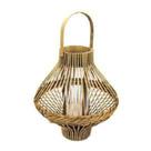 Lanterna Decorativo Rattan Design Vertical