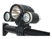 Lanterna Dianteira De Bicicleta Com Zoom Farol 3 Cores Modo Sinalizador Baixo Alto