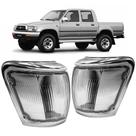 Lanterna Dianteira Pisca para Hilux 2002 a 2004 com Aro Cinza