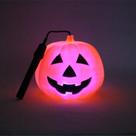 Lanterna elétrica de lâmpada de abóbora de Halloween portátil 14,5x17cm