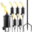 Lanterna elétrica ZSPENG 59", lanterna de jardim de metal, pacote com 6
