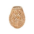 Lanterna Em Fibra Natural 42x25x25cm