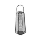 Lanterna Em Metal Preto 60x23x23cm Lanterna Em Metal Preto 60x23x23cm