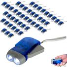 Lanterna Evelots Hand Crank Emergency com LED duplo - pacote com 48