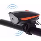 Lanterna Farol Bike Bicicleta Com Buzina de Led Dianteiro Recarregável Forte 3 Modos de Uso Ciclismo Segurança