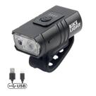 Lanterna Farol Frontal De Bike 2 Leds Super Forte Com 6 M.