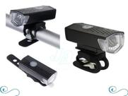 Lanterna farol Led Para Bicicleta Luz Forte Recarregável Usb - raypal
