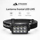 Lanterna Frontal LED Recarregável USB-C 8 LEDs Sensor de Movimento Camping Trilha Lanterna Frontal LED Recarregável USB-C 8 LEDs Sensor de Movimento Camping Trilha