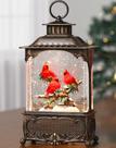 Lanterna Globo de Neve Gorrzai Cardinal Lighted Musical 26x11x7 cm