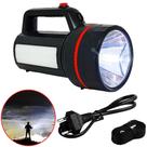 Lanterna Holofote LED Super Potente Recarregável Bivolt 100W Com LED Lateral DP7332B