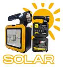 Lanterna Holofote Portátil Solar Kit Ferramenta Com Power Bank Integrado Qualidade Premium