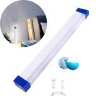 Lanterna Lampião Barra Luz de Led 30CM Branco Recarregável Magnético Pesca Quartos Quintal Armários Adesivo Colante 3M 3 Modos Longa Bateria Lanterna Lampião Barra Luz de Led 30CM Branco Recarregável Magnético Pesca Quartos Quintal Armários Adesivo Colante 3M 3 Modos Longa Bateria