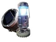 Lanterna Lampião Placa Solar Recarregável 3 x 1 Ventilador