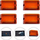 Lanterna Lateral Caminhão Carreta Bau Carretinha Completa Kit 4 Peças