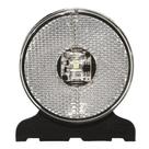 Lanterna Lateral Frontal Redonda Led Branco Bivolt Modelo Randon 66mm Com Suporte Plug - GF7.118.113CR