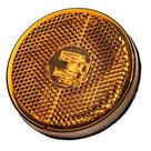 Lanterna Lateral Frontal Redonda Led Laranja Bivolt Modelo Randon 66mm Sem Suporte Com Plug - GF7.118.13AM