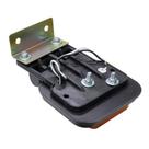 Lanterna Lateral Led Quadrada 4 Leds Laranja Bivolt Modelo Mercosul Com Suporte - Pradolux - PL0902.46.61